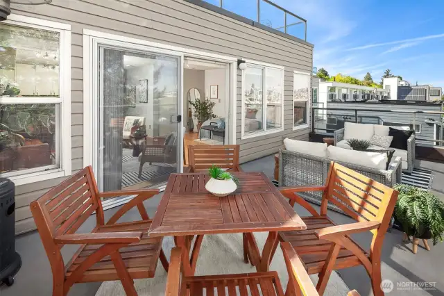 Room for anything you want on this glorious deck!