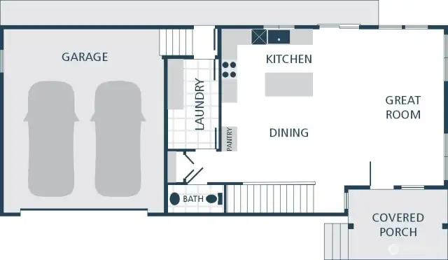 Photographs are for illustrative purposes only. Features, finishes, interior/exterior colors, landscaping and floorplan shown may vary from actual homes built.