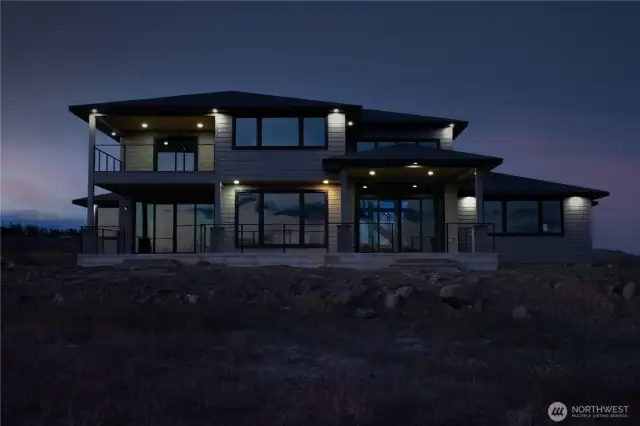 Exterior Back at Night