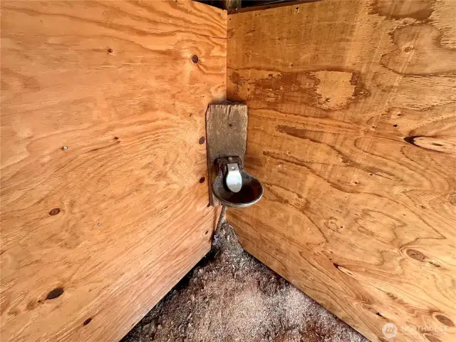 Animal-ready stalls with dedicated water access already in place.