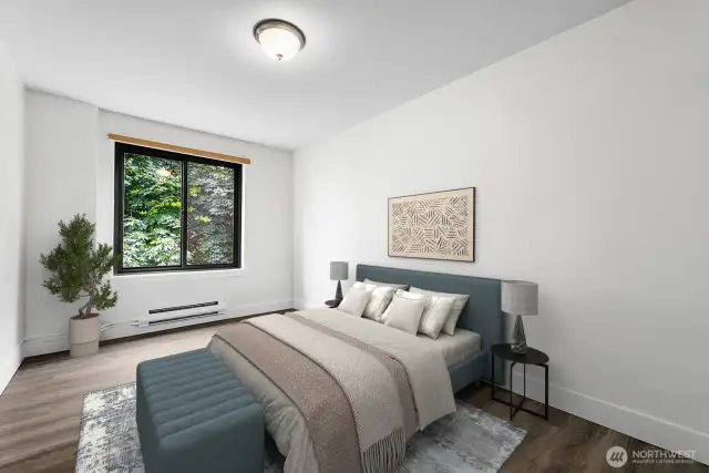 2 of 2 bedrooms. This room is virtually staged.