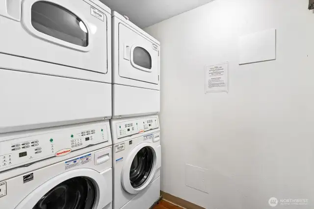 Laundry right outside the unit.