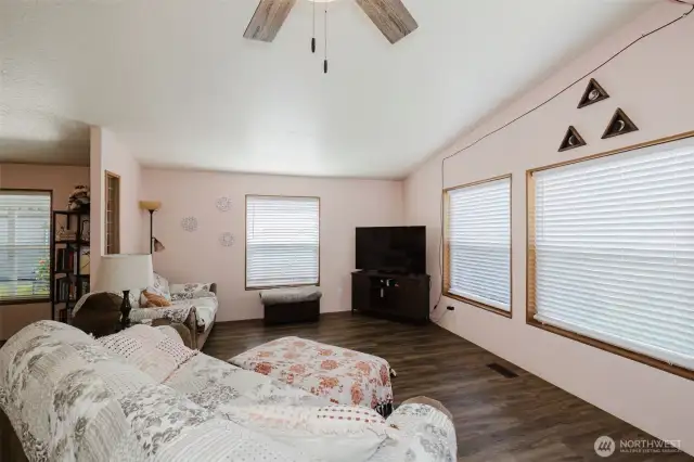 So much natural light here! New flooring too!