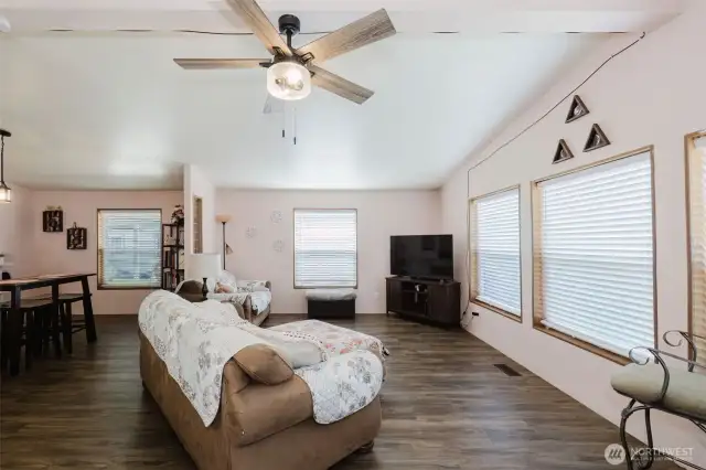 Dining area, open concept design