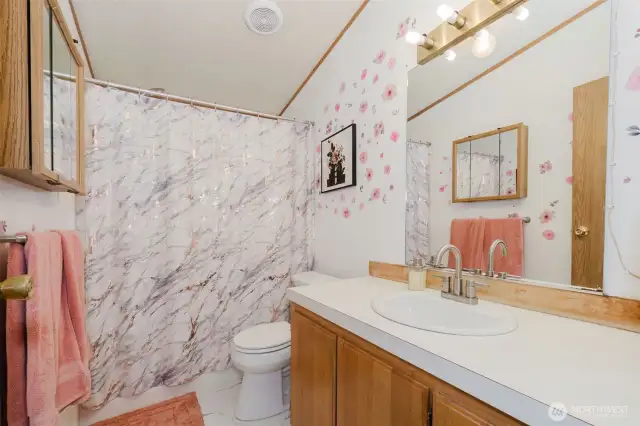 Large main bathroom!