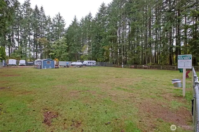 Off-leash dog park too!