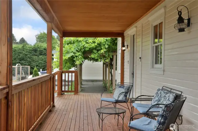 Rebuilt to match original 1900s covered porch