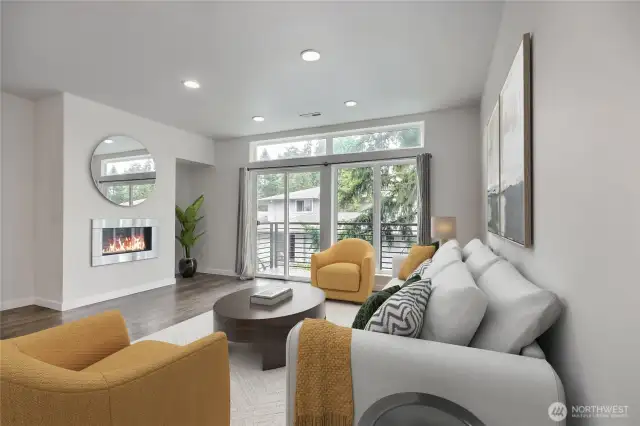 Main Floor Living Room. Virtually Staged.
