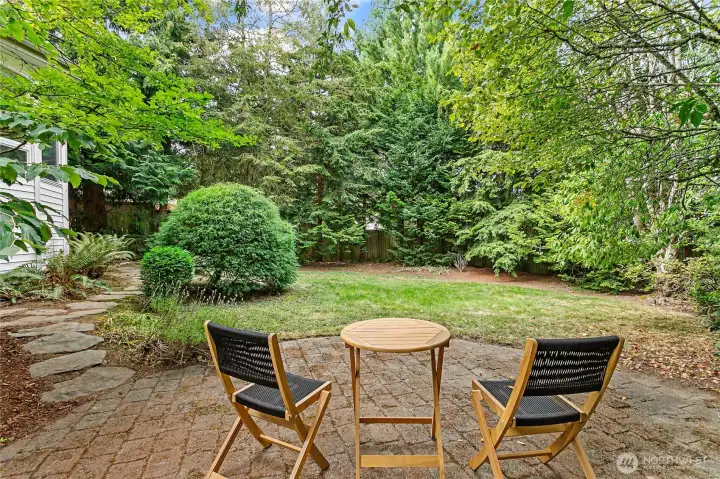 Enjoy morning coffee or evening dinners on your patio.