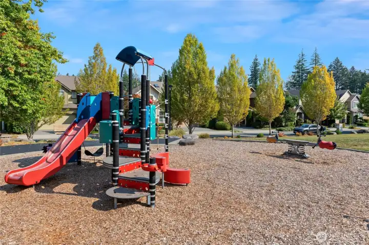 Nearby community playgrounds.