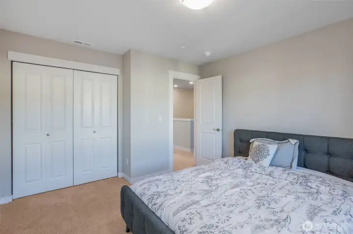 Large closets in all the bedrooms.