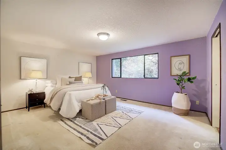 Huge primary bedroom.