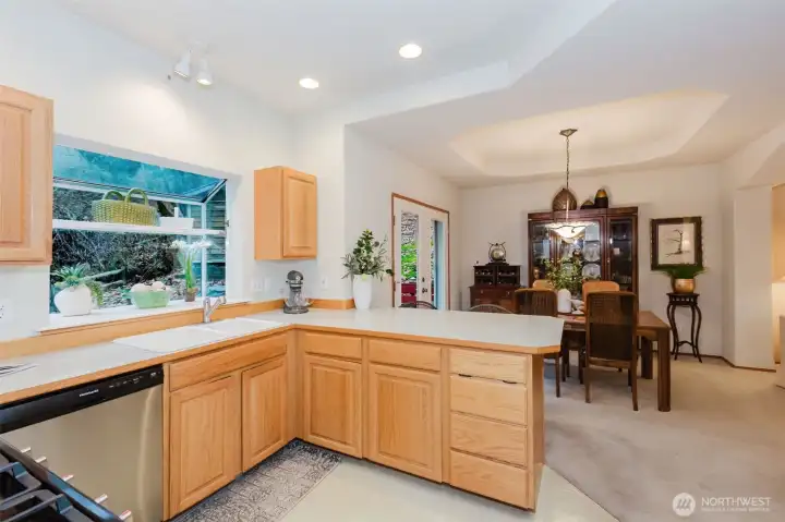 Garden window to grow your favorite plants and for a view while doing dishes