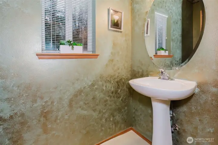 Powder room on main floor