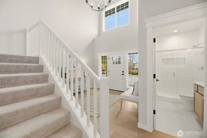 entry with lots of windows