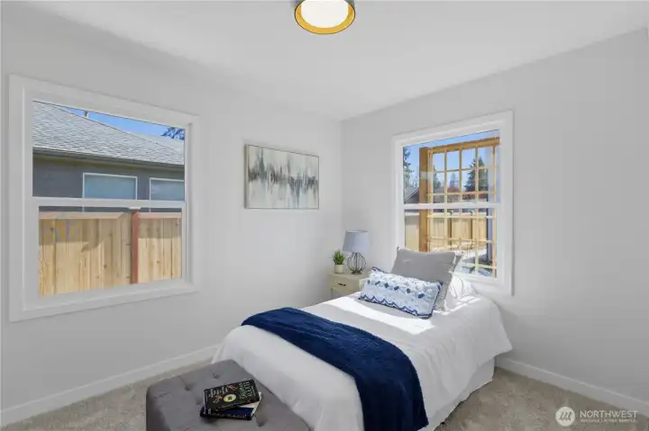 Second bedroom with great natural light