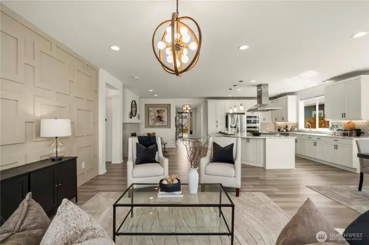 Airy, open and light filled! This home gets so much natural light, hence the black out screens!