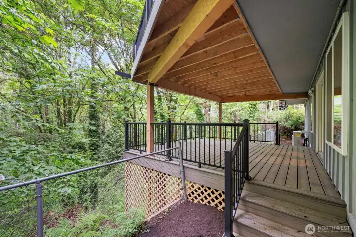 Lower level deck