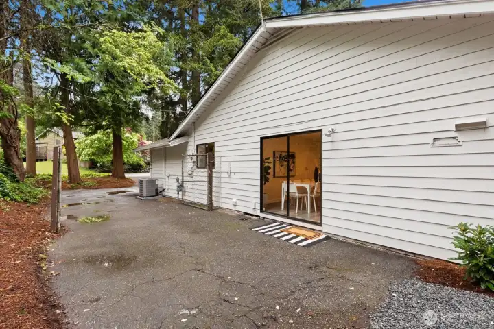 The sliding door off the kitchen would make for the perfect enclosed patio spot.