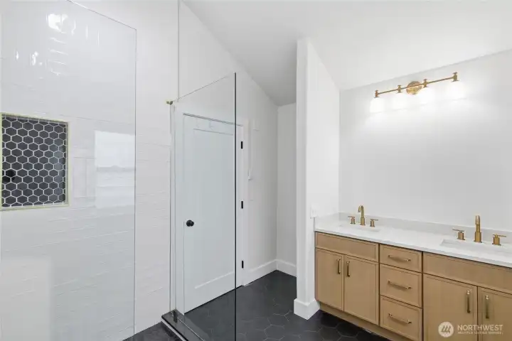 Upstairs bathroom. Upstairs bathroom.