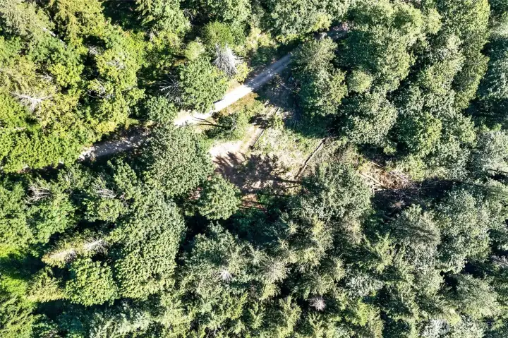 cleared site of property from ariel