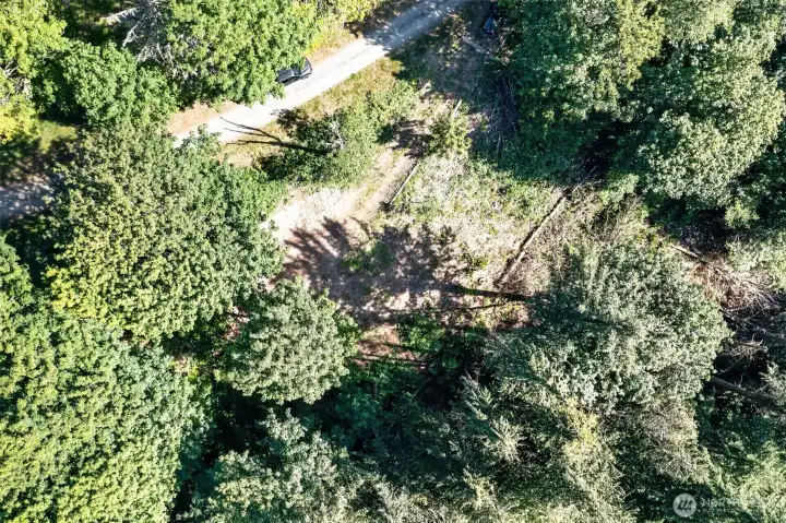 ariel shot of potential build site