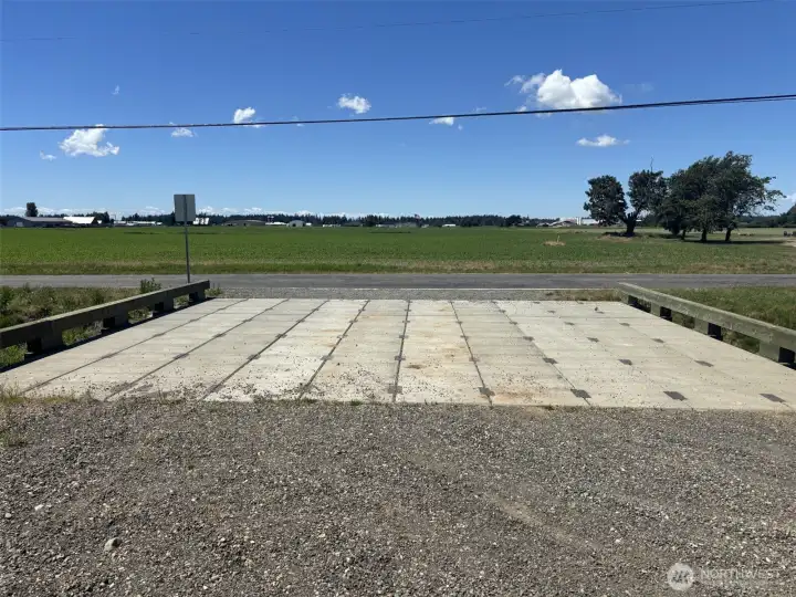 There is a heavy duty, well constructed bridge. There is a heavy duty, well constructed bridge.