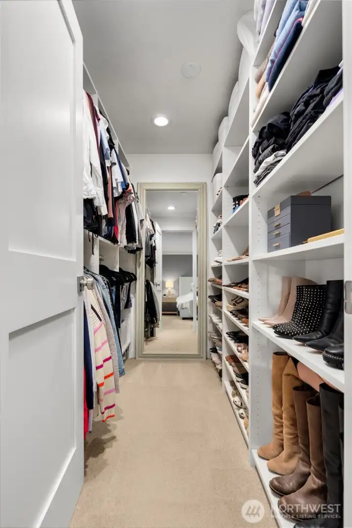 Generous sized Primary Closet