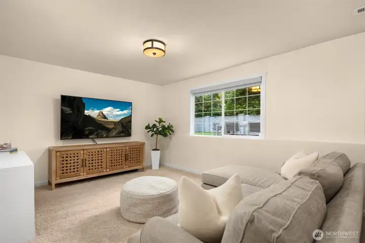 Lower level rec room
