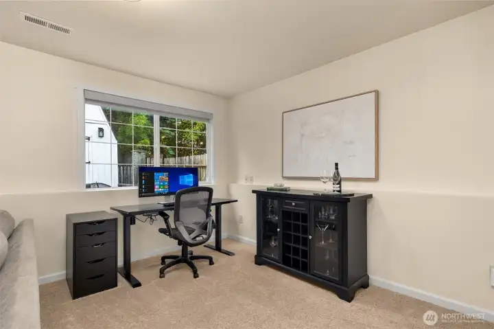 Lower level rec room