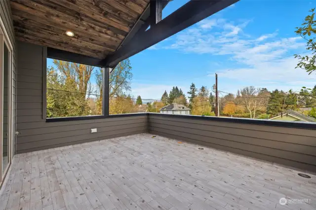 Partially covered to extend the outdoor living space for all seasons