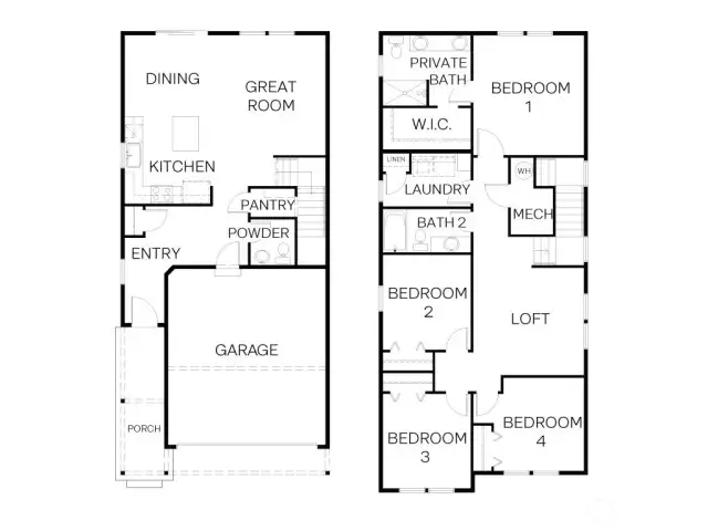 Burnham Floor Plan - for representative purposes only.