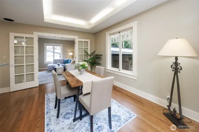 Breakfast nook & main floor office/family room/bedroom.
