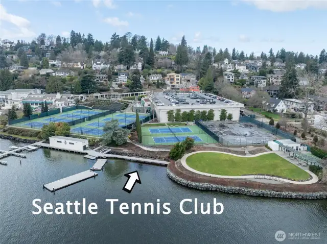 A few blocks away from the popular Seattle Tennis Club!