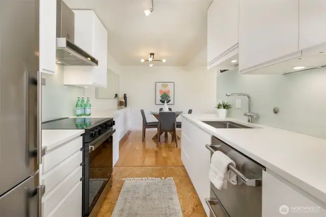 Newly remodeled kitchen with top of line appliances