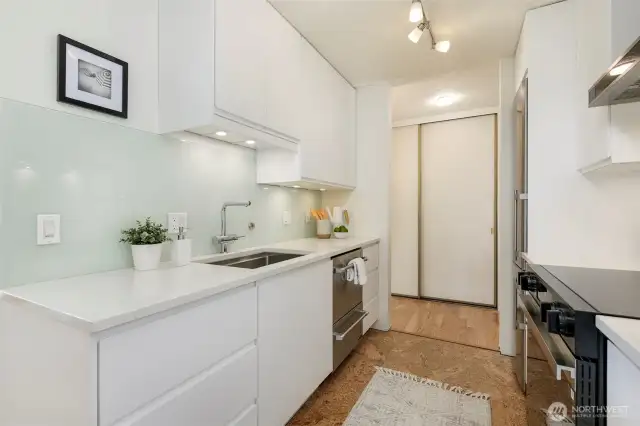 Stainless steal sink with filtered water tap and new disposal