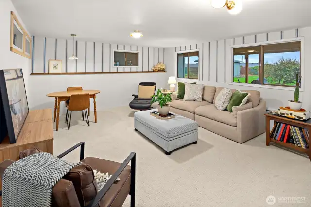 Cozy up in your family room with plenty of space for enjoying a movie night or playing games!