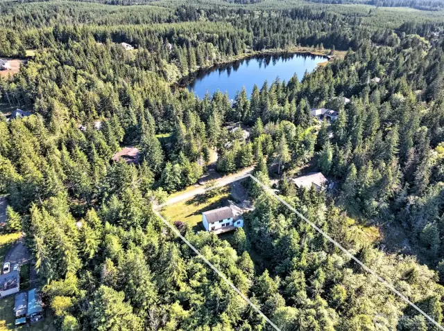 This is how close you are to Little Lake Nahwatzel Lake!