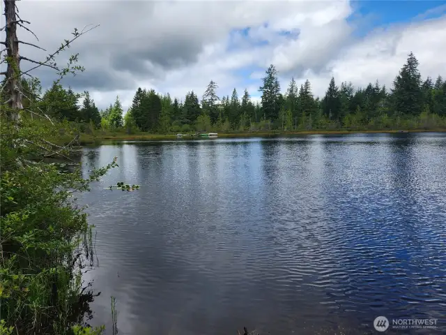 Little Lake Nahwatzel, taken from the community beach.