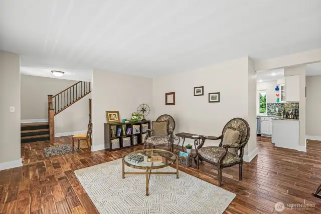 Family room and entryway