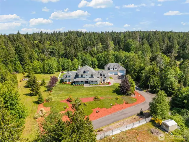 Secluded 2.28 acre property surrounded by like properties.