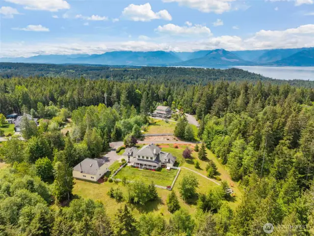 Some views of the Olympic Mountain Range and Hood Canal.