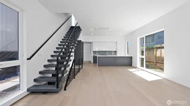 Open concept Entrance.