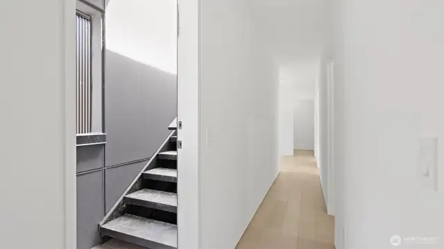 Stairs To Rooftop Deck!