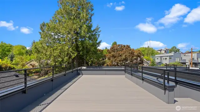 Rooftop Deck With Territorial + Mountain Views.