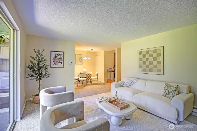 Living Room and Dining Area