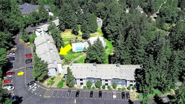 Aerial View of Sammamish Bluffs Complex