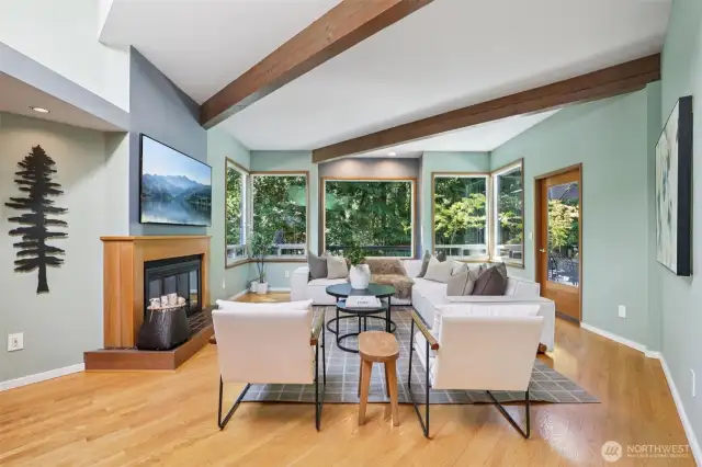 Living Room with Fireplace
