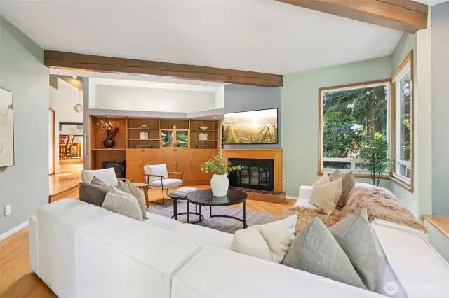 Living Room with Fireplace