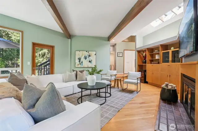 Living Room with Fireplace